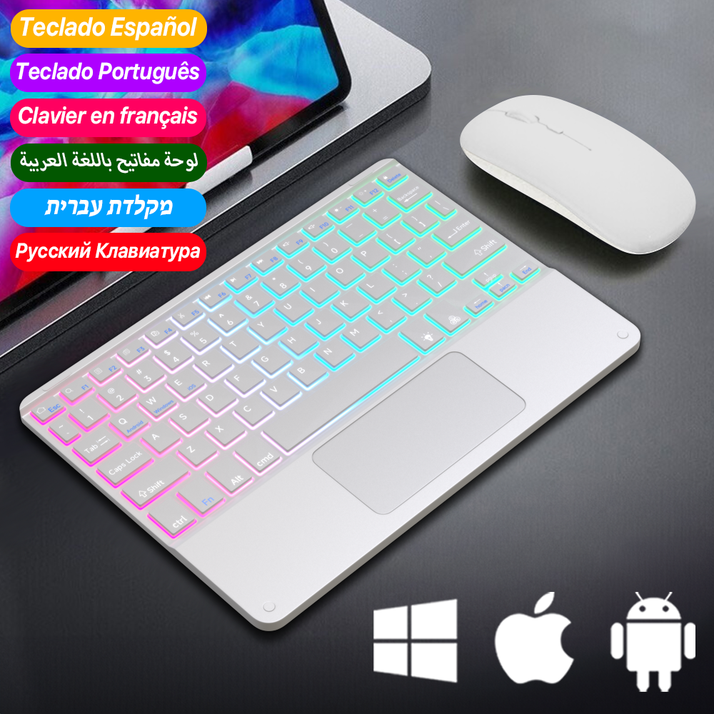 Teclast Tablet Accessories - Bluetooth Backlit Keyboard With Touchpad For