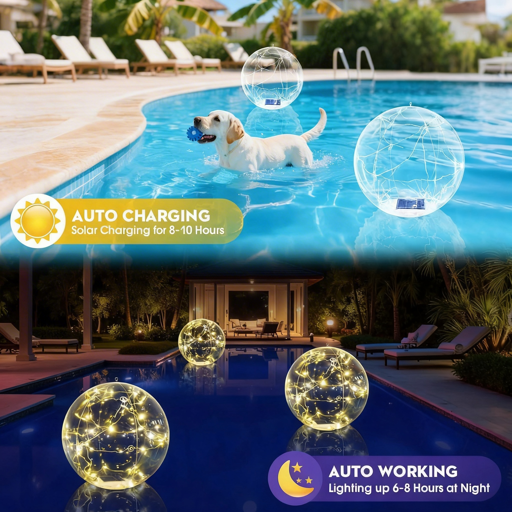 1 pc Solar- Floating Lights wi - Tablet Accessories Aesthetic 评论和价格