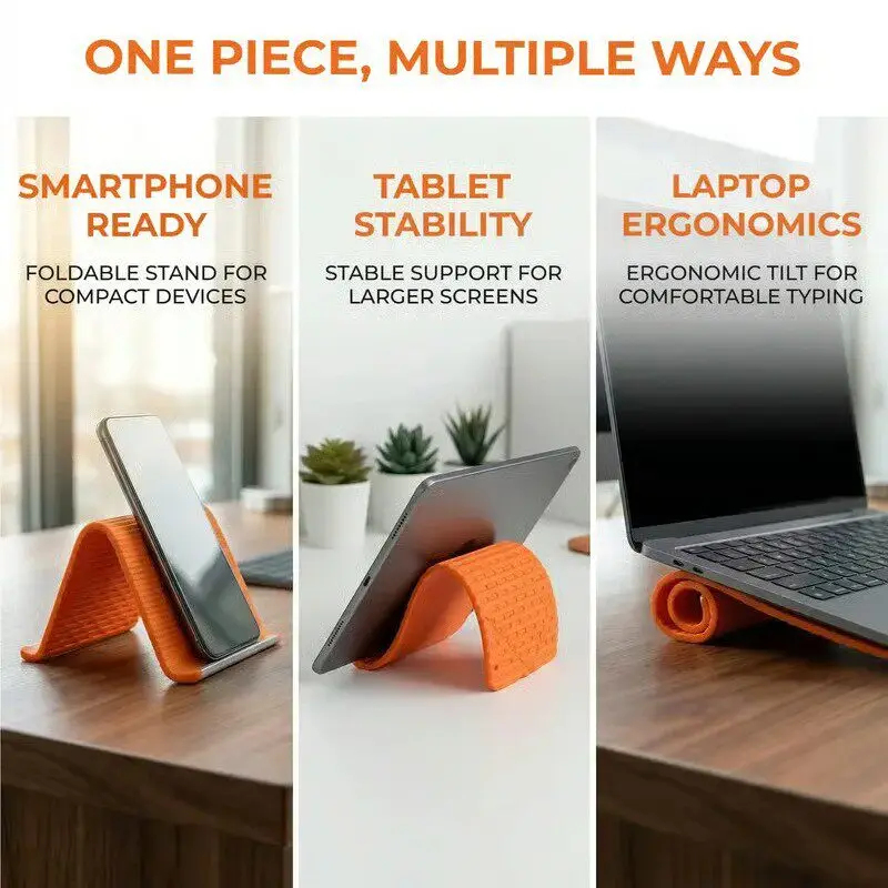 Silicone Foldable Phone Stand  - Tablet Accessory 评论和价格