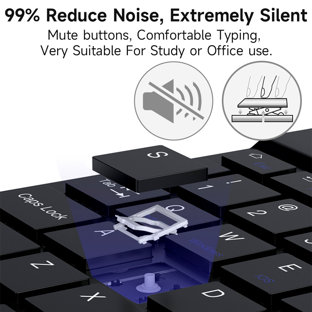 Bluetooth Keyboard for IOS And - Tablet Accessories Samsung 评论和价格