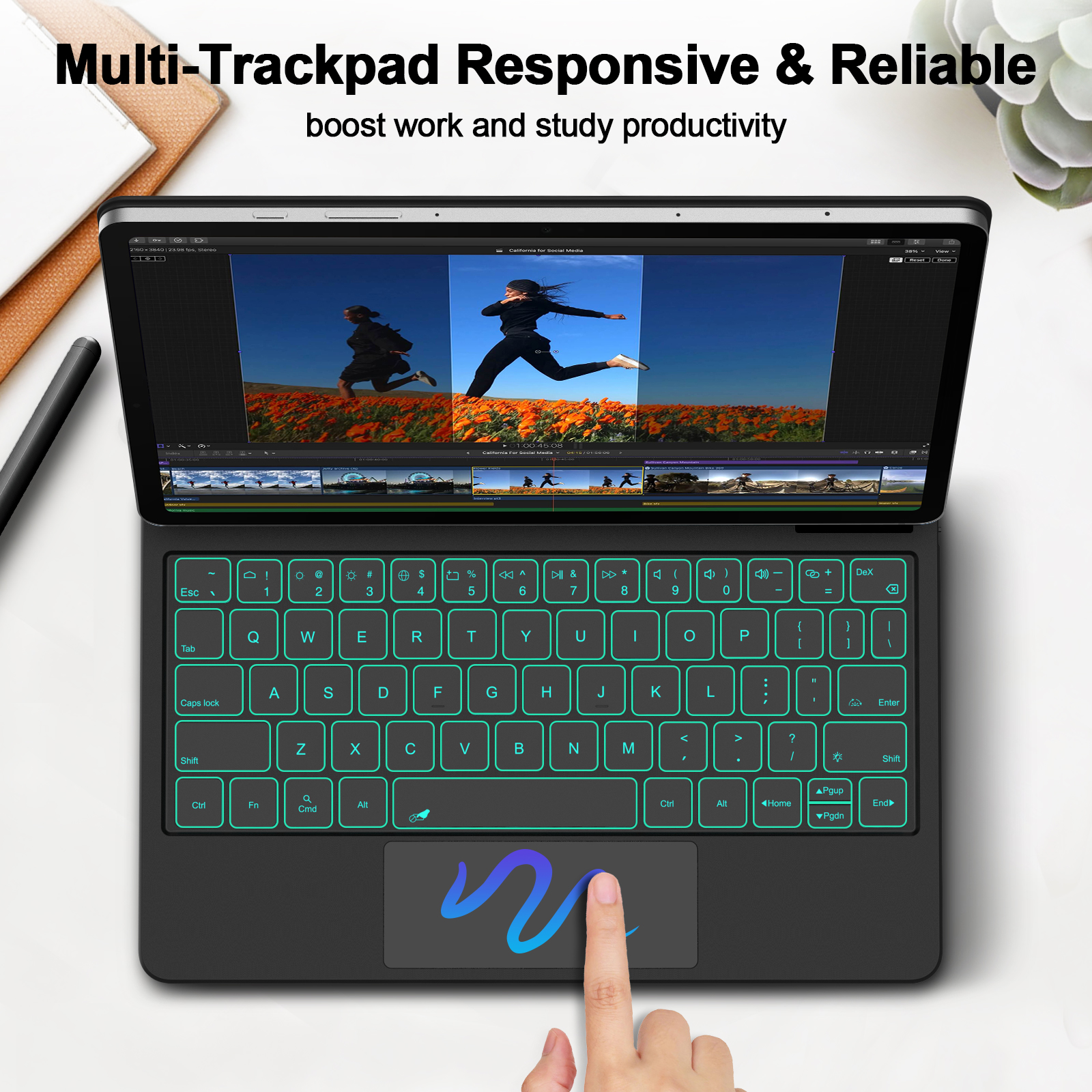 Magic Keyboard For Samsung Gal - Lenovo Tablet M11 Accessories 评论和价格