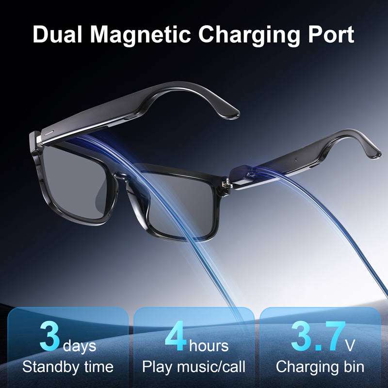 Smart Bluetooth Audio Glasses  - Magnetic Case Smart 评论和价格
