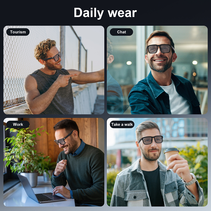 Smart Bluetooth Audio Glasses  - Magnetic Case Smart 评论和价格