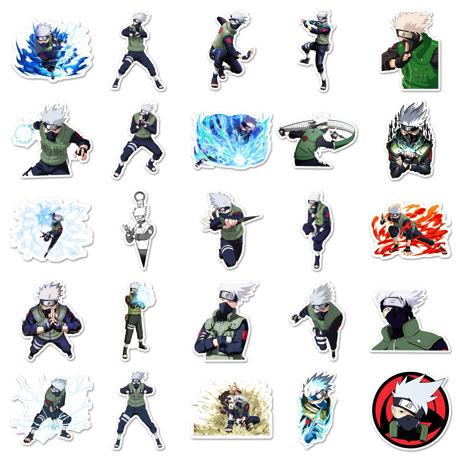 50pcs Anime Naruto Hatake Kaka - Tablet Accessory 评论和价格