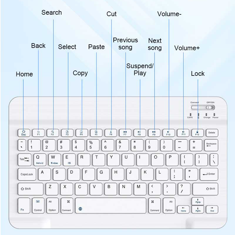 Mini Bluetooth Keyboard Mouse  - Lenovo Tablet M11 Accessories 评论和价格