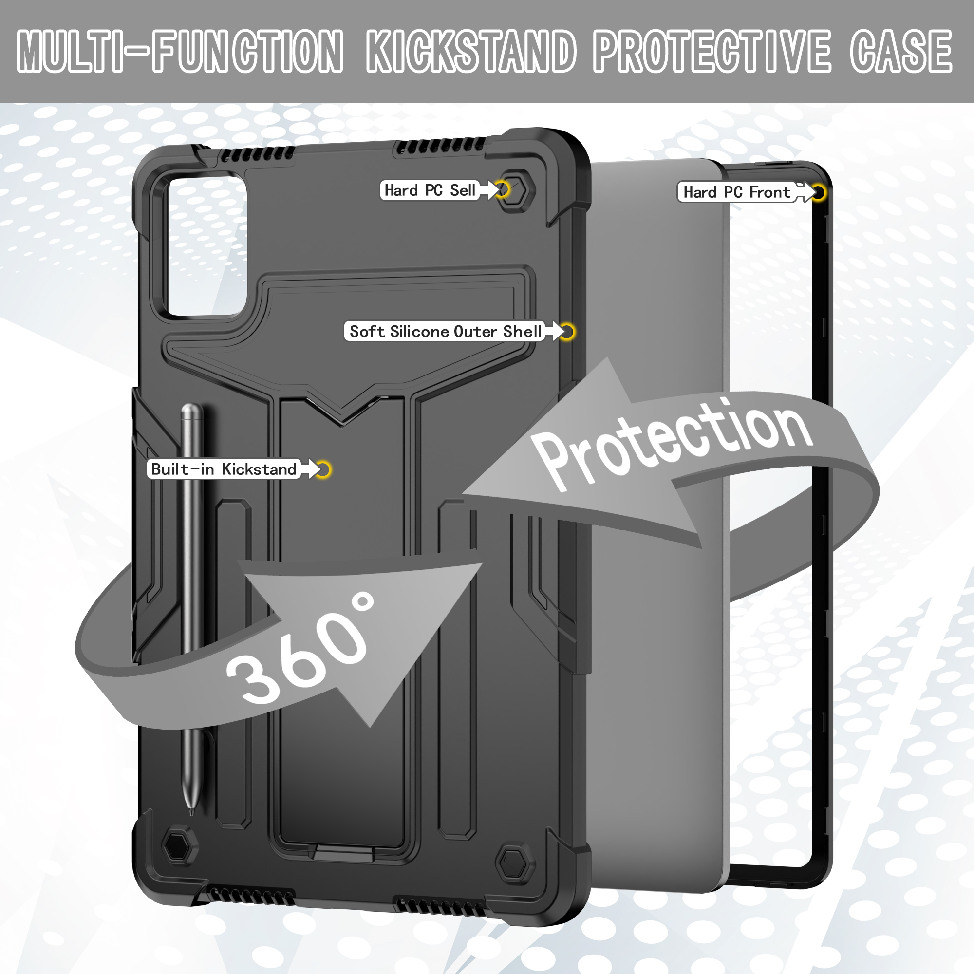 Rugged Stand Case For Lenovo X - Lenovo Tablet M11 Accessories 评论和价格