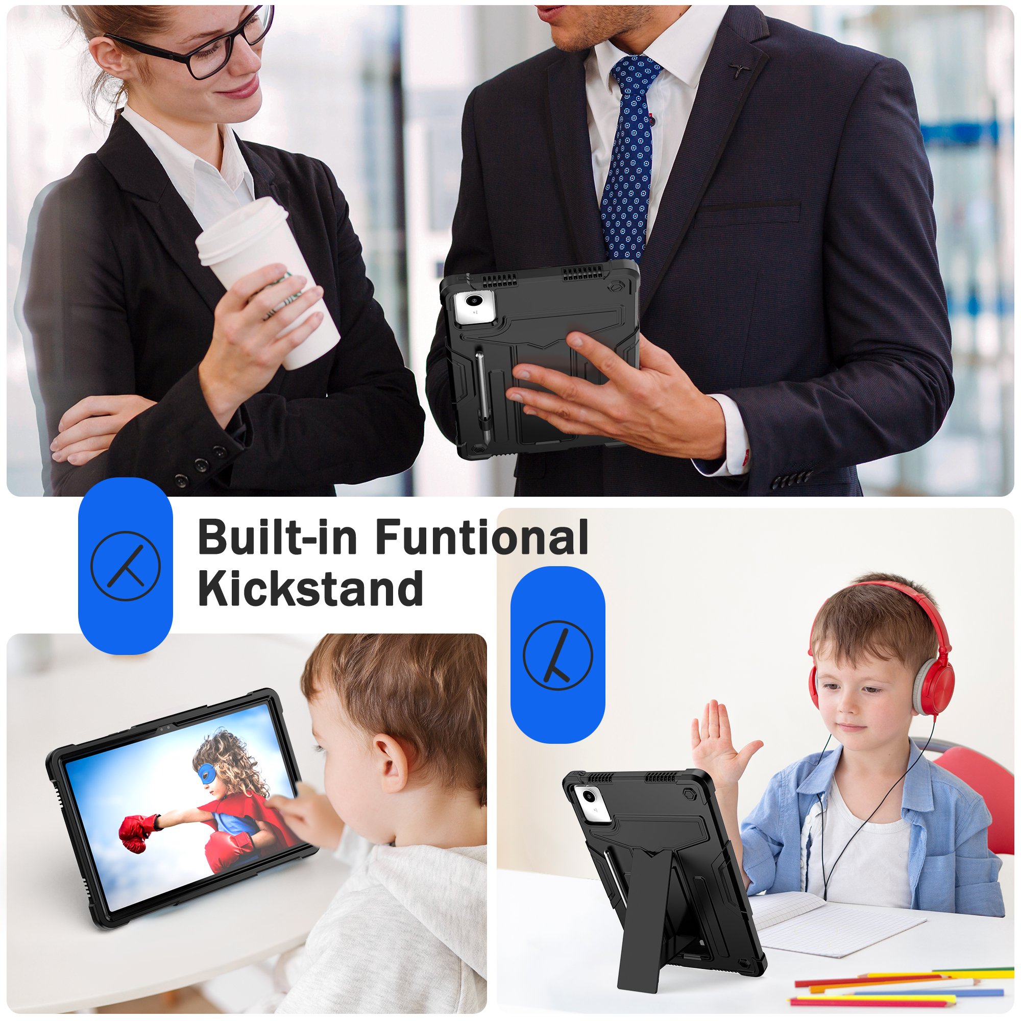 Rugged Stand Case For Lenovo X - Lenovo Tablet M11 Accessories 评论和价格