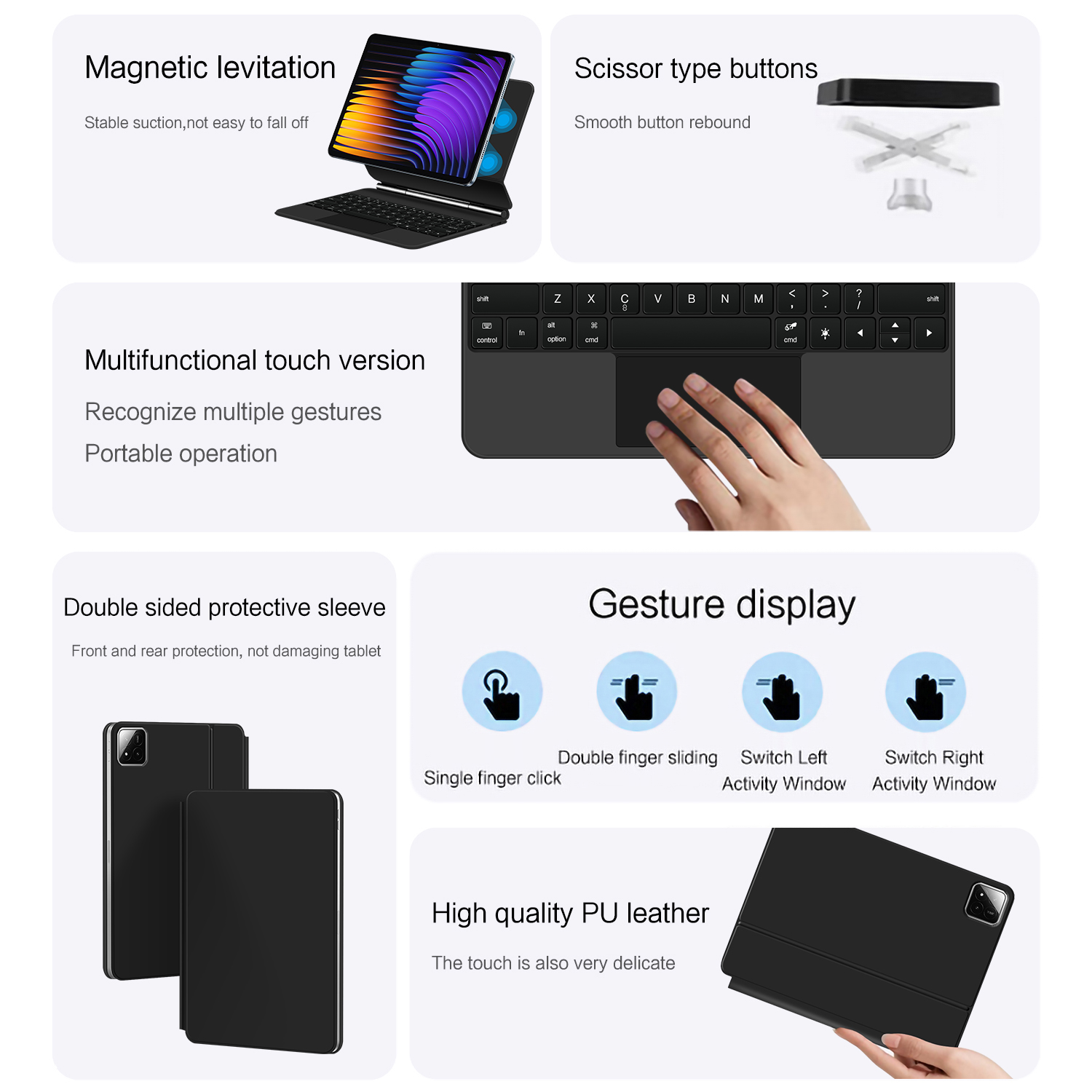 Magic Keyboard For Xiaomi Pad  - Magnetic Case Smart 评论和价格