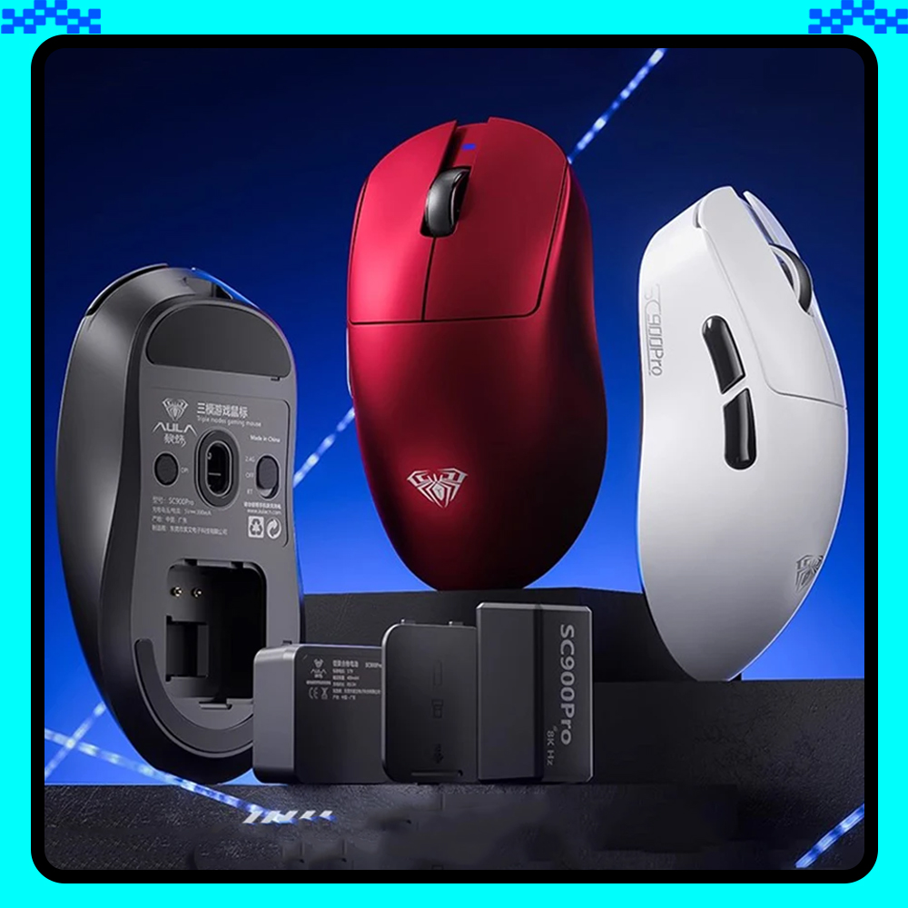 AULA SC900 Mouse Mouse Paw3950 - Tablet Accessories Aesthetic 评论和价格