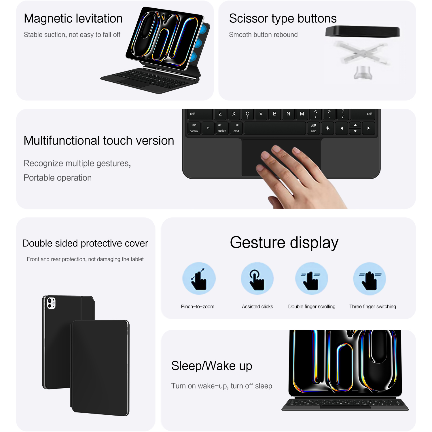 AJIUYU Magnetic Magic Keyboard - Magnetic Case Smart 评论和价格