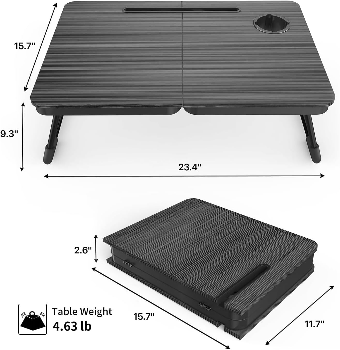 Foldable Laptop Bed Desk for C - Tablet Lap Desk 评论和价格