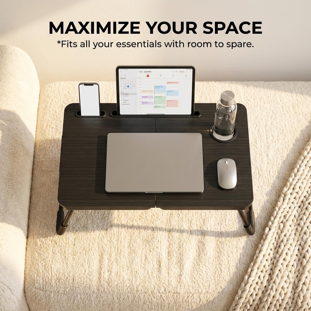 Foldable Laptop Bed Desk for C - Tablet Lap Desk 评论和价格