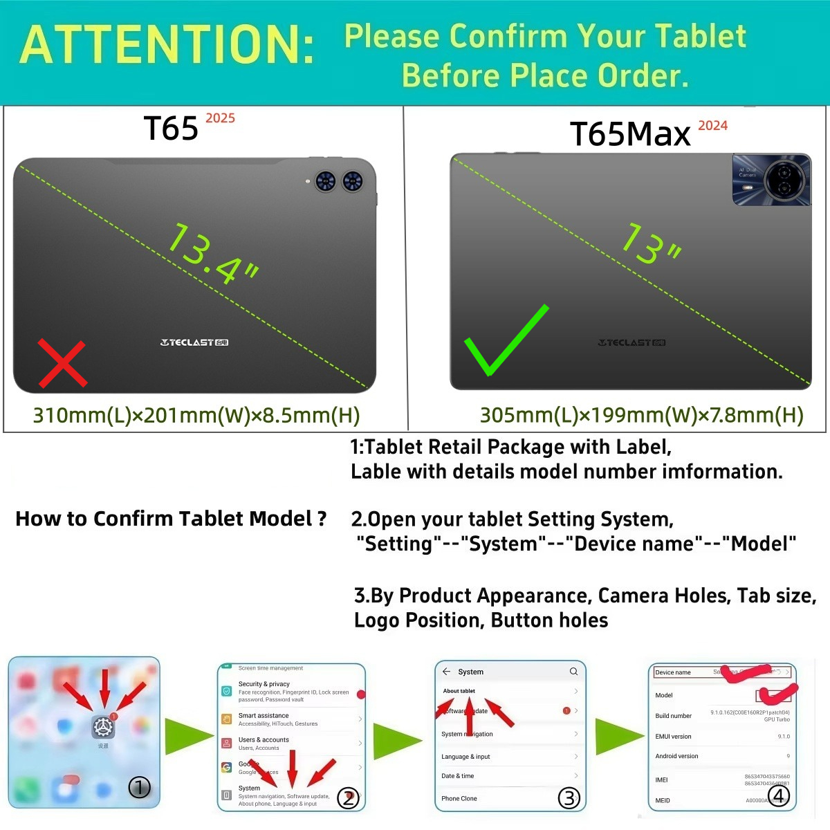 Smart Case for Teclast T65Max  - Teclast Tablet Accessories 评论和价格