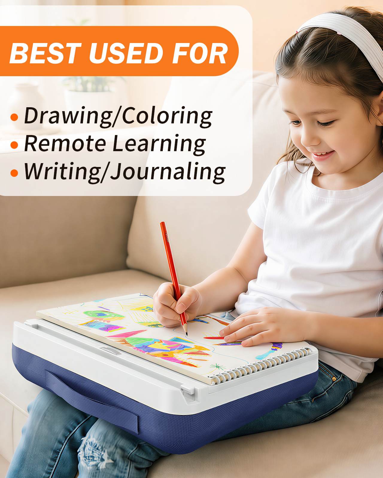 Eary Kids Lap Desk with Storag - Tablet Lap Desk 评论和价格