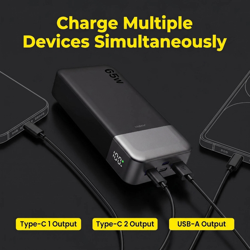 JUOVI 20000mAh Power Bank 65W  - Tablet Accessories Samsung 评论和价格