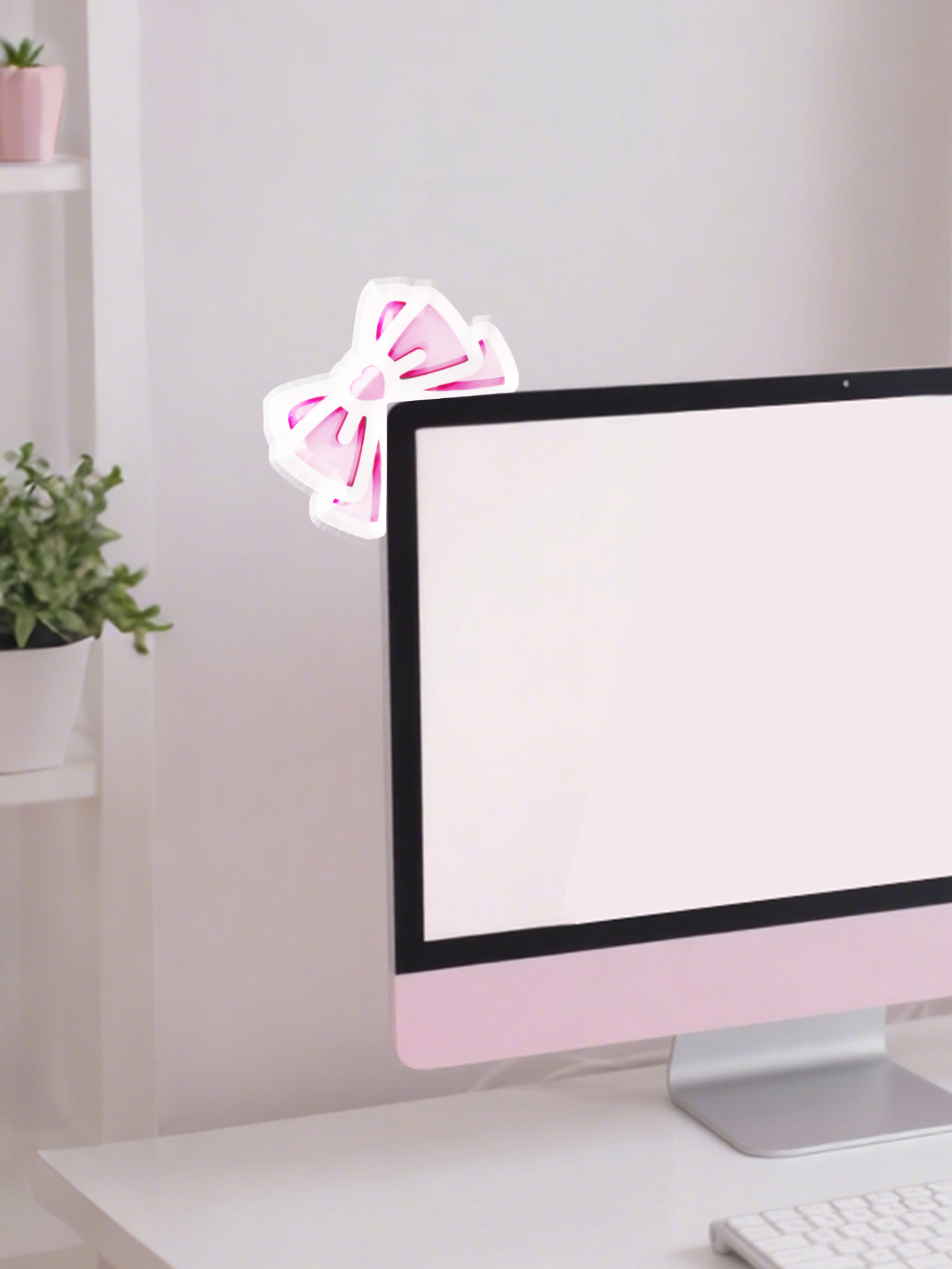 Kawaii Bow Monitor Decor Pink  - Tablet Lap Desk 评论和价格