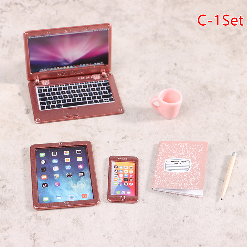 6/7Pcs/Set 1:12 Dollhouse Mini - Tablet Accessories For Kids 评论和价格