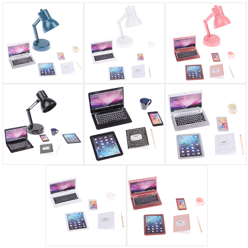 6/7Pcs/Set 1:12 Dollhouse Mini - Tablet Accessories For Kids 评论和价格